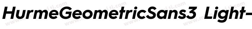 HurmeGeometricSans3 Light字体转换